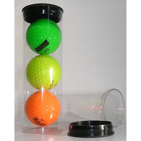 Visipak PermaSeal Pak-TW-1.750-0.012-PETG-CLEAR-5.125-STOCK-3 GOLF BALL TUBE 982380